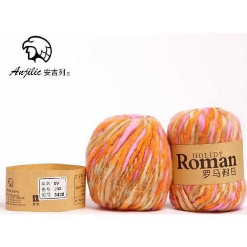 Free shipping 300g(50g*6pcs) Acrylic wool Nylon Anti-Pilling Thick Yarn For Hand Knitting Crocheting Sweaters Shoes Hats