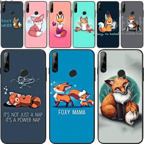 Anime animal cute fox Phone Case Cover For Huawei Y5 II Y6 II Y5 Y6 Y7Prime Y9 2018 2019 For honor 8 8X 9 9lite