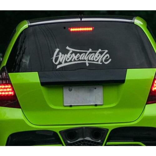 Black/Sliver Creative Fond Decal Daily Driven Waterproof Auto Car Front Window Windshield Decal reflective Sticker S070