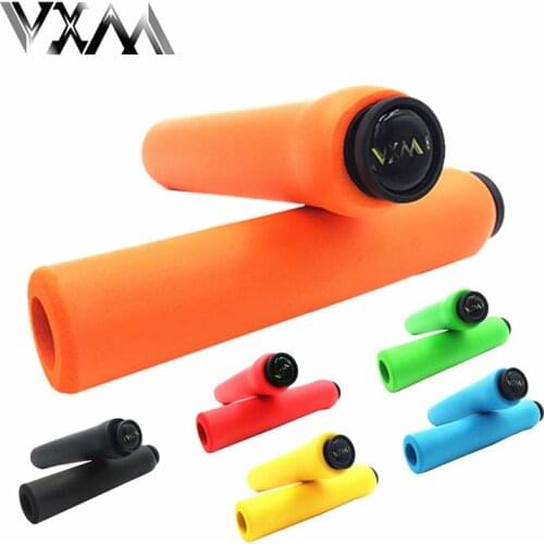 VXM Bicycle Handlebar Girps of High Density Silica Gel/Foam Silicone Sponge MTB Bike Grips for XC/AM Light Weight Bicycle Parts