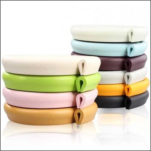 Child Safety Products 2m Baby bumper strip Baby Safety Corner protector Table Edge Corner Cushion Strip with 3M Sticker u type