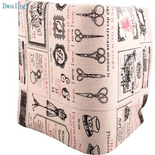 DwaIngY Printing Cotton Linen Fabric For Sewing DIY Quiltin Sofa Table Cloth Furniture Cover Tissue Cushion Material Half Meter