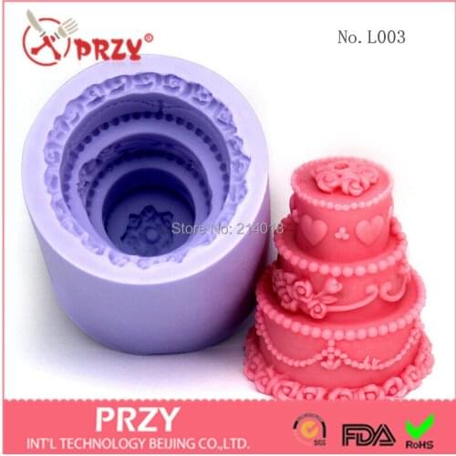 Candle Soap Mold & Fondant Cake Decoration Mold High-quality Handmade Soap Mold No.l003 3D Mini Cake Shape Silicone Moulds PRZY