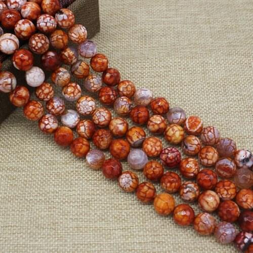 Faceted Round Orange Fire Agates Beads Natural Stone Beads Pick Size 14/10/12mm Beads For Jewelry Making Bracelet Necklace Beads