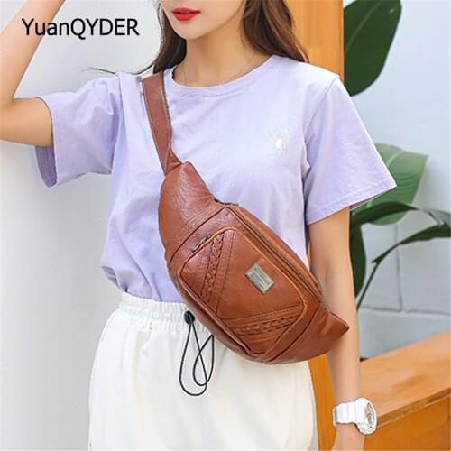 High Quality PU Leather Women Chest Bags Luxury Solid Color Designer Ladies Shoulder Bag Casual Fashion Womens Wallet Sac Femme