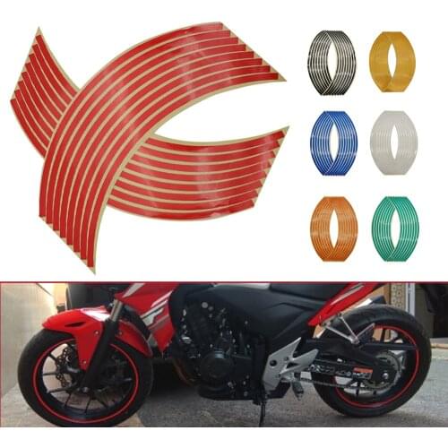 Motorcycle Wheel Sticker 3D Reflective Rim Tape Auto Decals Strips For Yamaha FZ1 FAZER YZF R 3 25 6 600R FZR 600 FZ600 TRX850