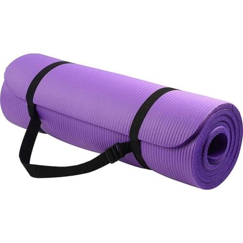 Non-slip Pilates Yoga Mat Gym Home Exercise with Carry Straps For Exercise Sports Fitness Gymnastics Mats 3Colors High Density