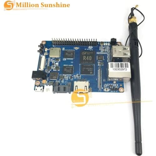 Newest Banana Pi M2U BPI-M2 Ultra R40 Quad-Core 2GB RAM with SATA WiFi Bluetooth 8GB eMMC demo board Single Board Computer