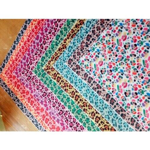ZY DIY Brand New Soft 10 Sexy Leopard Designs Printed Nonwoven DIY Felt Fabric Cloth DIY Handmade Sewing Home Decoration Pattern