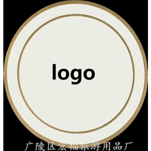 Hotel restaurant disposable absorbent paper coasters diameter 8.5cm