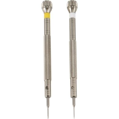 2Pcs/Lot 0.6mm,0.8mm Flat Type Watch Repair Screwdrivers,Watchmaker Repair Tools Set Screwdrivers
