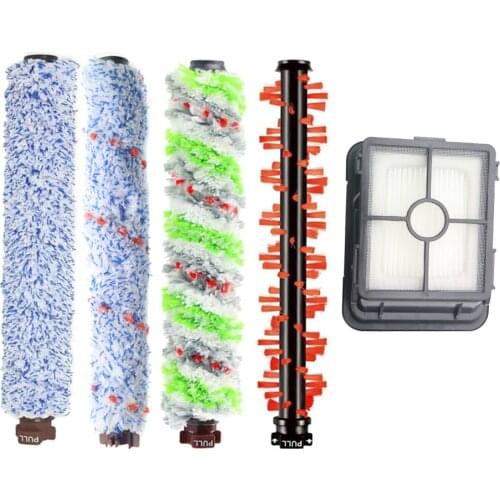 5Pcs Main Brush Roller & Hepa Filter For Bissell Crosswave1866 1868 1926 1785