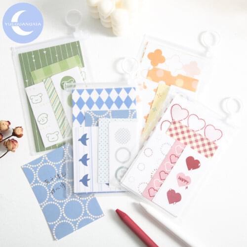 YueGuangXia Concise Color Memo Pads Loose Planner Scrapbooking Deco Notepad Notes Creative School Label Junk Memo Pads 21pcs/lot
