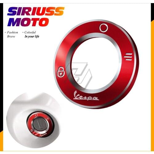 Motorcycle Ignition Switch Cover Key Switch Protector Trim Case for Vespa GTS GTV LX PX Super Sport Sprint Primavera 150 300