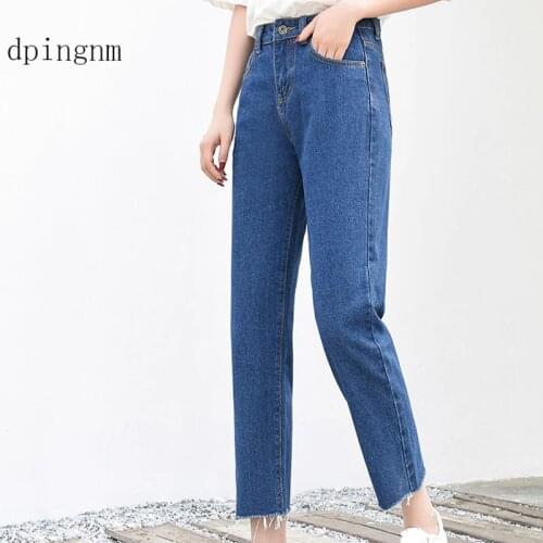 Basic Denim Jeans Classic 4 Season Women High Waist Jeans Vintage Mom Style Pencil Jeans High Quality Cowboy Denim Pants