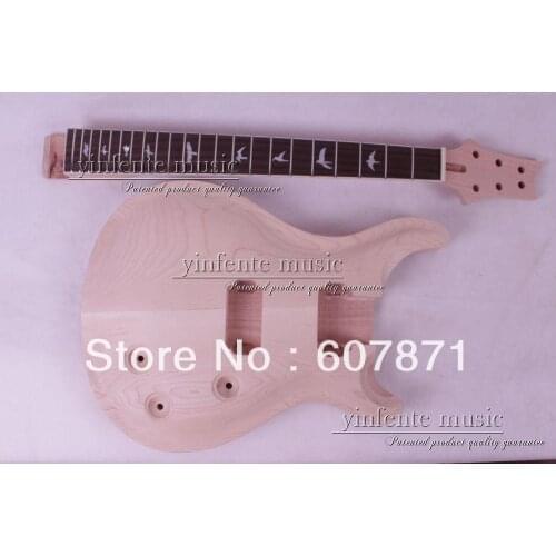1 pcs Unfinished electric guitar body mahogany made maple top