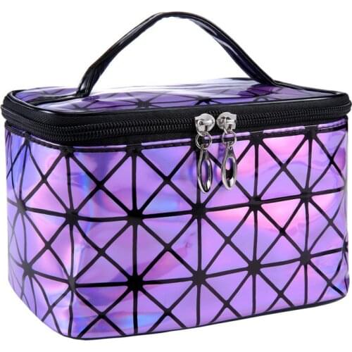 2021 New Laser Sequin Cosmetic Box Waterproof Portable Ladies Cosmetic Bag Girls Large-capacity Zipper Make Up Storage Bag