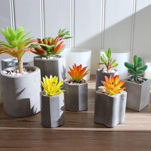 3D Flower Pot Clay Silicone Mold for Concrete Handmade Pen Holder Making Mold DIY Candle Jar Candlestick Ceramic Casting Mould