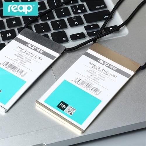 7129 54*85mm Reap Aluminum Holder+lanyard Badge Holder Bus Id Card Holders Customized Office Suppie