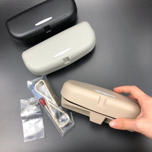 Car Sun visor Glasses Holder Case For Audi A1 A3 A4 B6 B8 B9 A3 A5 A6 A7 A8 C5 Q7 Q3 Q5 Q5L SQ5 R8 TT S5 S6 S7 S8