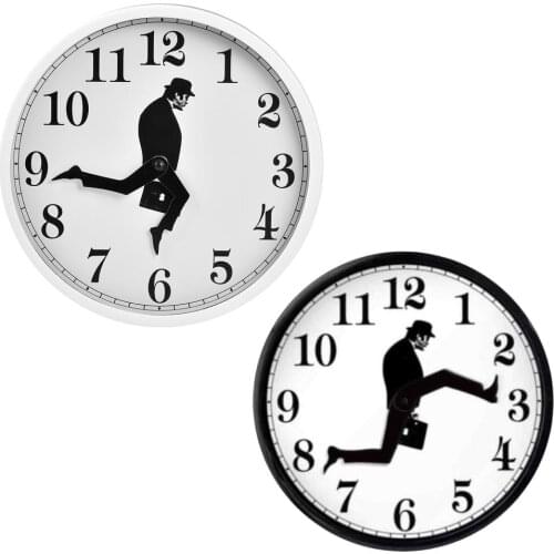 Ministry Of Silly Walks Clock Durable Timer Amusing Silent Non-Ticking Mute Clock For Home Creative Decoration Gift