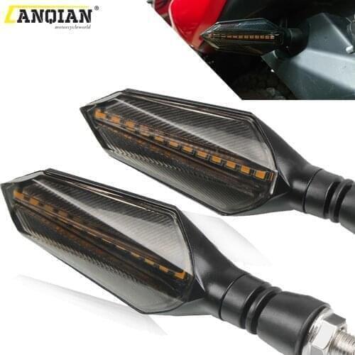 For KAWASAKI GTR1400 ZX14R/10R/6R/250R Z750 Z1000/SX Motorcycle led turn signal lights Indicators Blinkers Flexible light lamp