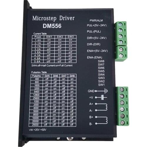 DM556 Digital Stepper motor driver 2 phase 5.6A for 57 86 stepper motor NEMA23 NEMA34 Stepper Motor Controller