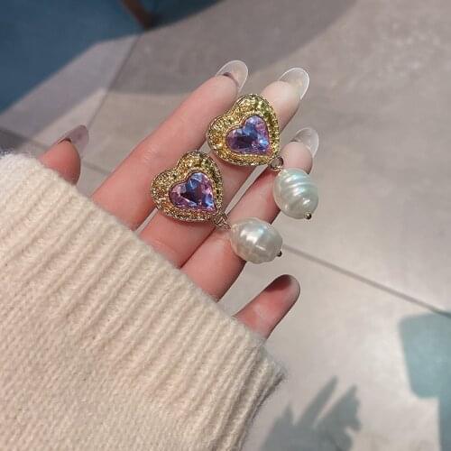 Retro Geometric Rhinestone Elegant Earrings for Women Irregular Metal Baroque Dangle Earrings Fashion Jewelry Earings Gifts