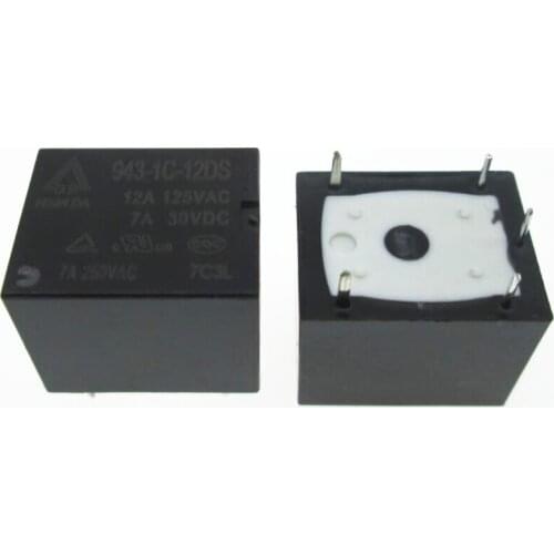 HOT NEW power 12V relay 943-1C-12DS 9431C12DS 12A 250VAC 5PIN
