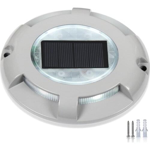 KHLITEC New Solar Powered Road Stud Lighting Aluminum IP65 Waterproof Outdoor Road Driveway Dock Path Solar Ground Light Lamp