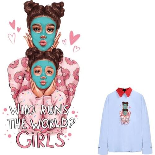 Beautiful Mom And Girl Iron-On Transfers For Clothing Clothes Diy Accessory Stickers Heat Transfer Iron On Thermal Transfer