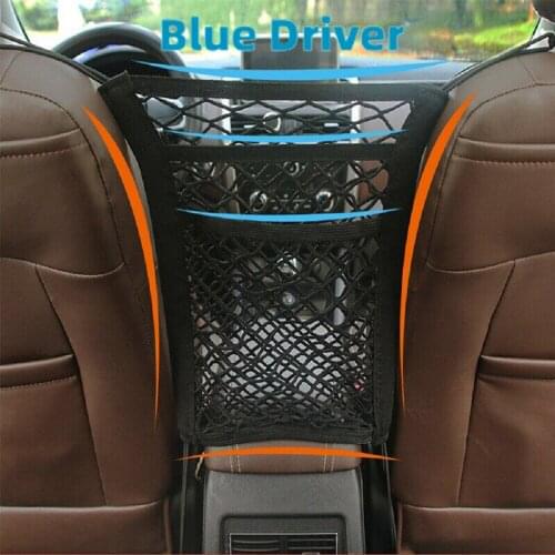 Layer Elastic Net Pocket Bag Between Car Seat Organizer Storage Mesh Holder Universal Auto Interior Accessories Part Tool