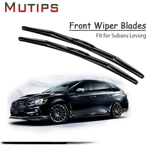 Mutips 1Set Rubber Car Front Wiper Blade Kit For Subaru Levorg 2018 2017 2016 2015 2014 Windscreen Original Auto Accessories