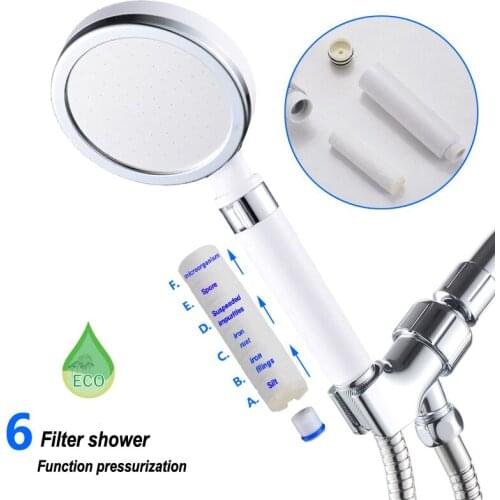 New pressurized hand shower nozzle, anion filter, water stop shower hand spray shower head