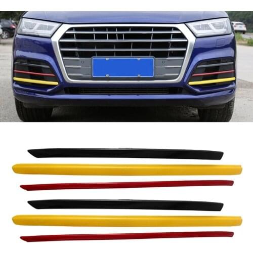 Front Fog Lamp Decorative Light Bar Cover Trim Strip Sequin For- Q5L 2018-2019