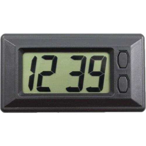 Car Dashboard Digital Clock Date With Battery Durable Plastic Classic Digital Clock LCD Screen Clocks Auto Replacement Parts