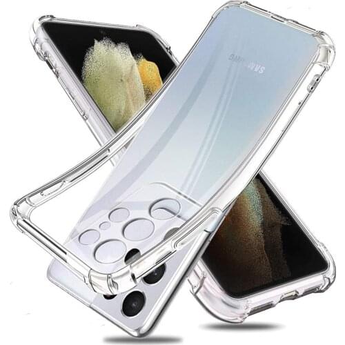 Anti-shock Clear Case for Samsung S 21 Ultra Silicone Phone Cases S21 FE Samsung S21+/Plus Cover Samsung Galaxy S21 Ultra Case