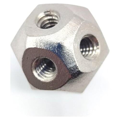 10 - 24 UNC Connector Thread for Three Misting Nozzles Nickel Plated Brass 1 Pcs with Triple Holes Sprinklers