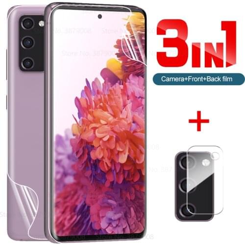 Front back hydrogel film for samsung galaxy s20 FE 5G phone screen protector samsungs20fe samsun S 20FE 4G 6.5'' camera glass