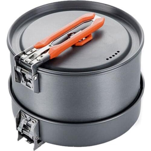 Outdoor Cookware Portable Camping Cookware Picnic Heat Collection Set Stove Field Kettle Camping Equipment