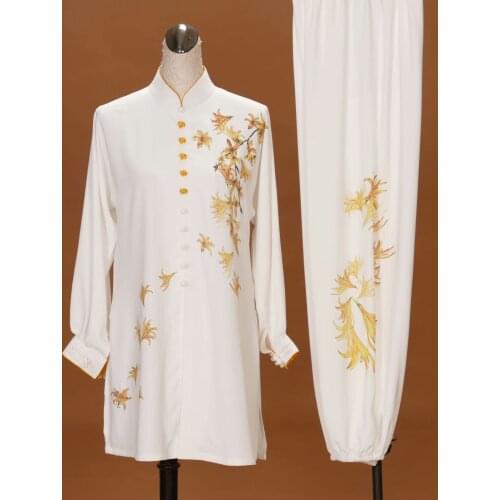 Wushu taichi taiji clothes changquan uniform Martial arts competition clothing embroidered kungfu nanquan taolu clothes uniform