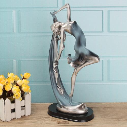 Resin Vintage Ballerina Dancing Figurine Art Ornament Gift Home Decor Sculpture Decorations