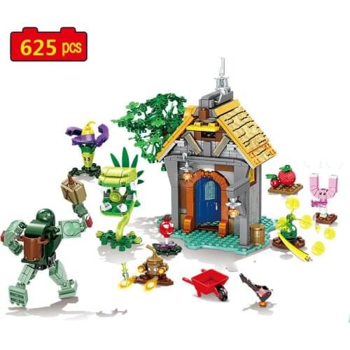 Military series computer games Super Plant mutants Mecha robots MOC accessories Building Blocks Bricks Toys Gifts