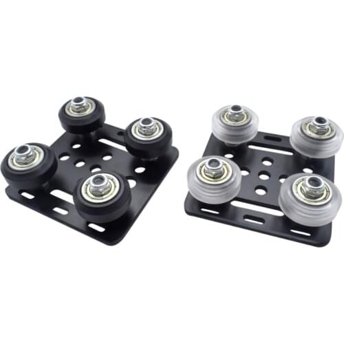 1PC V gantry plat set special slide plate Pulley with Black/ White wheels 3D Printer Parts V-slot aluminum profiles