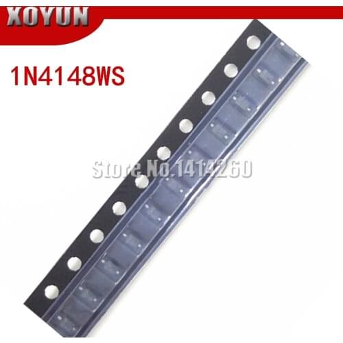 100pcs/lot 1N4148WS T4 sod323 smd Surface Mount Small Signal Diodes