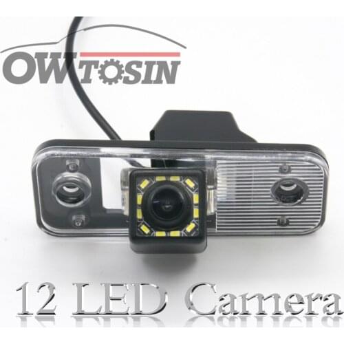 12 LED light Car Reverse Rear View Camera For Hyundai Santa Fe IX45 2004-2012 Hyundai Azera Grandeur 2011-2015 Car Parking