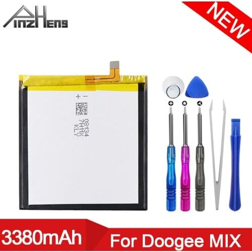 PINZHENG 3380mAh Phone Battery For Doogee Mix High Quality Replacement Bateria For Doogee Mix Smart Phone Batterie + Free Tools