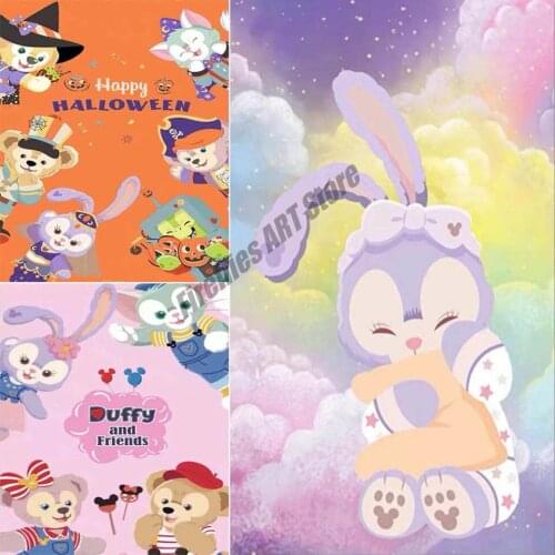 5D DIY Diamond Painting Disney Bear Duffy&StellaLou&ShellieMay&Gelatoni Full Square/Round Diamond Embroidery Mosaic Home Decor