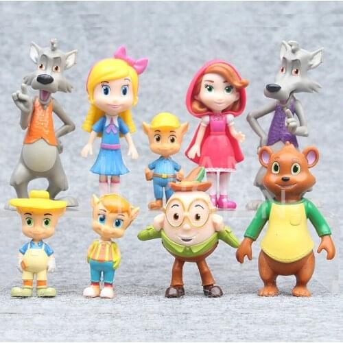 Animation Peripheral 9Pcs/Set Gordy Bear Funny Family Office Aberdeen Party Toy Gift