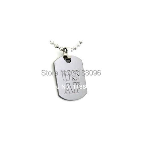 Air force dog tag low prcie custom us military dog tag cheap custom made Carved dog tag
